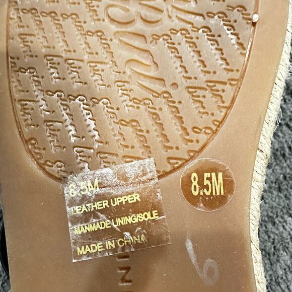 Gianni Bini flat perforated taupe suede espadrille with rhinestones size 8.5 - Picture 7 of 7